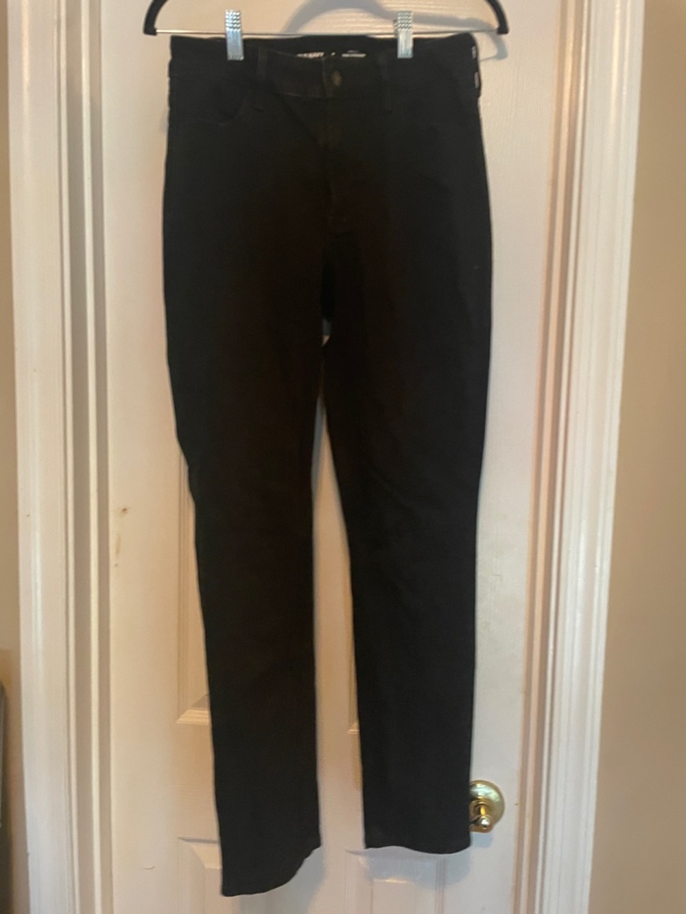 Old Navy High-Rise Black Straight Leg Jeans